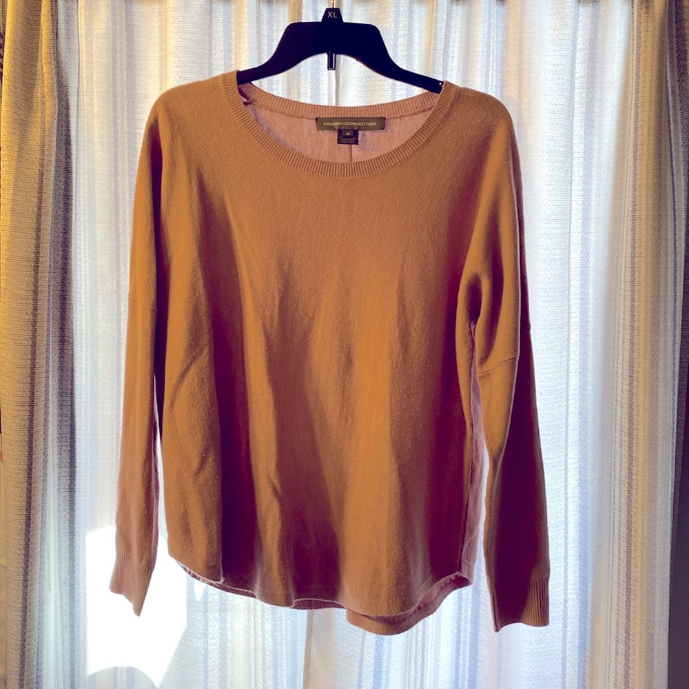 FRENCH CONNECTION sweater, blush pink, women’s Medium.